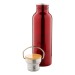 Gourde en métal 800ml avec bouchon bambou cadeau d’entreprise