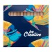 Set de 12 crayons sous étui quadri, Crayon de couleur publicitaire