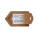 Eco Luggage Tag Cork, porte-étiquette à bagage publicitaire
