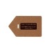 Eco Luggage Tag Cork, porte-étiquette à bagage publicitaire