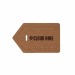 Eco Luggage Tag Cork, porte-étiquette à bagage publicitaire