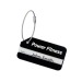 Luggage Tag Aluminium Noir, porte-étiquette à bagage publicitaire