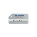 Luggage Tag Aluminium Silver, porte-étiquette à bagage pubblicitario