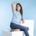 T-Shirt Femme technique en polyester 135 g/m2 nid d'abeille cadeau d’entreprise