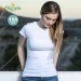 Miniatura del producto Camiseta KEYA blanca de mujer en algodón de 150 g/m2 2
