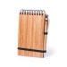 Cahier en bambou, carnet avec stylo reclame