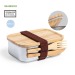 Lunchbox bambou et métal cadeau d’entreprise
