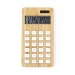 Calculatrice solaire en bambou, calculatrice publicitaire