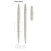 Prodir DS5 TFS Frosted with Satin Metal Nose-Cone, stylo Prodir publicitaire