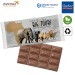 Tablette de chocolat40g en flowpack papier cadeau d’entreprise