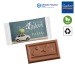 Mignonnette de chocolat MIDI en flowpack de papier cadeau d’entreprise
