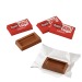Mignonnette de chocolat S emballé dans du papier cadeau d’entreprise