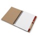 Carnet A6 avec stylo bille - Fab Europe, carnet recyclé publicitaire