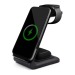 Chargeur sans fil 15W, 3 en 1, support de téléphone - Todd, Porte-téléphone portable et support, socle, base pour smartphone publicitaire