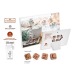Calendrier de l'Avent à poser impression personnalisée, Callebaut chocolat au lait calendrier cadeau d’entreprise