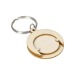 Porte-clés en copeaux de bois Rond regalo d'azienda