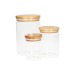 Récipient en verre bambou 700ml cadeau d’entreprise