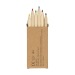 Ensemble de crayons de couleur Nature 6, courts bedrijfs cadeau