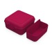 Boîte à déjeuner Cube de luxe avec une coupe de séparation, réutilisable cadeau d’entreprise