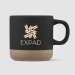 Terra - Tasse en céramique à base d'argile de 350ml Sérigraphie cadeau d’entreprise