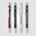 Orbit Spinner Stylo en métal chromé avec stylet Colour Jet, stylo bille publicitaire