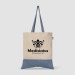 Quebec - Sac fourre-tout en coton recyclé bicolore 140 g/m² Sérigraphie, Tote bag publicitaire