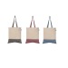 Quebec - Sac fourre-tout en coton recyclé bicolore 140 g/m² Sérigraphie, Tote bag publicitaire