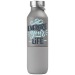 2-en-1 Bouteille en acier inoxydable recyclé à double paroi de 590ml et gobelet de 325ml cadeau d’entreprise