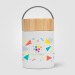 Contenant alimentaire Reborn en acier inoxydable recyclé - 500 ml Colour Jet, boîte isotherme publicitaire