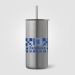 Gobelet Borealis en acier inoxydable recyclé avec paille - 475 ml Colour Jet cadeau d’entreprise