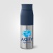 Bouteille Borealis à couvercle à torsion en acier inoxydable recyclé - 650 ml Colour Jet cadeau d’entreprise