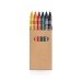 boîte avec 6 crayons de cire cadeau d’entreprise