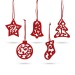 Miniature du produit Set de 5 décorations de Noël. 0