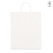 Sac en papier kraft blanc 32 x 39 x 11cm, sac en papier publicitaire