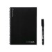 Infinitebook A5 couverture souple et 15 pages unies pour tableau blanc regalo d'azienda