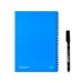 Infinitebook A5 couverture souple et 15 pages unies pour tableau blanc regalo d'azienda