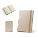 DICKINSON. Bloc-notes A5 en papier de canne à sucre 88 % avec pages lignées cadeau d’entreprise