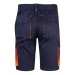 VL HEMERA. Bermuda stretch bicolore, multipoches 240g/m², en coton 46%, EME 38% et polyester 16%, Short reclame