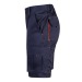 VL HEMERA. Bermuda stretch bicolore, multipoches 240g/m², en coton 46%, EME 38% et polyester 16% bedrijfs cadeau