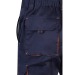 VL HEMERA. Bermuda stretch bicolore, multipoches 240g/m², en coton 46%, EME 38% et polyester 16%, Short reclame