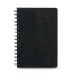 MISHIMA. Cahier A5 avec couverture semi-dure en feutrine recycléee 100% rPET avec anneaux et pages lignées cadeau d’entreprise