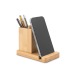 ERWIN. Set de bureau avec support pour téléphone portable et gobelet cadeau d’entreprise