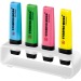 STABILO BOSS ORIGINAL Set de bureau de 4 surligneurs cadeau d’entreprise
