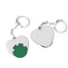 Porte-clés jeton 1€ coeur, jeton pubblicitario