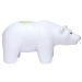 Ours blanc anti-stress, animal en mousse anti-stress publicitaire