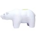 Ours blanc anti-stress, animal en mousse anti-stress publicitaire