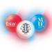 Boule clignotante, balle rebondissante pubblicitario