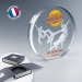 Trophée rond à bord droit cadeau d’entreprise