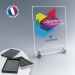 Plaque de verre 6x18x13cm cadeau d’entreprise