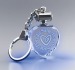 Porte-clefs cœur lumineux bleu cadeau d’entreprise